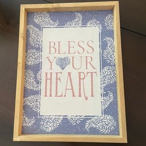 At Home | Bless Your Heart Wood Wall Decor